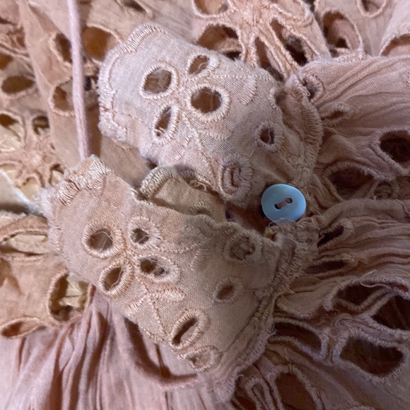 Free People Rust Eyelet Tunic Boho Top - Picture 11 of 12